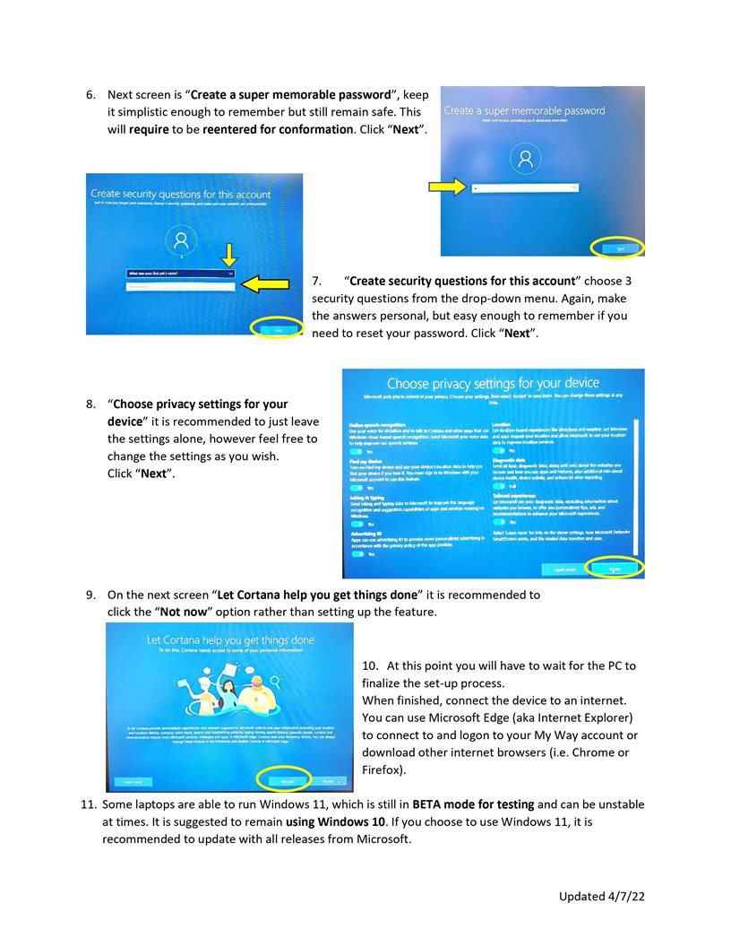 Windows 10 Setup PDF
