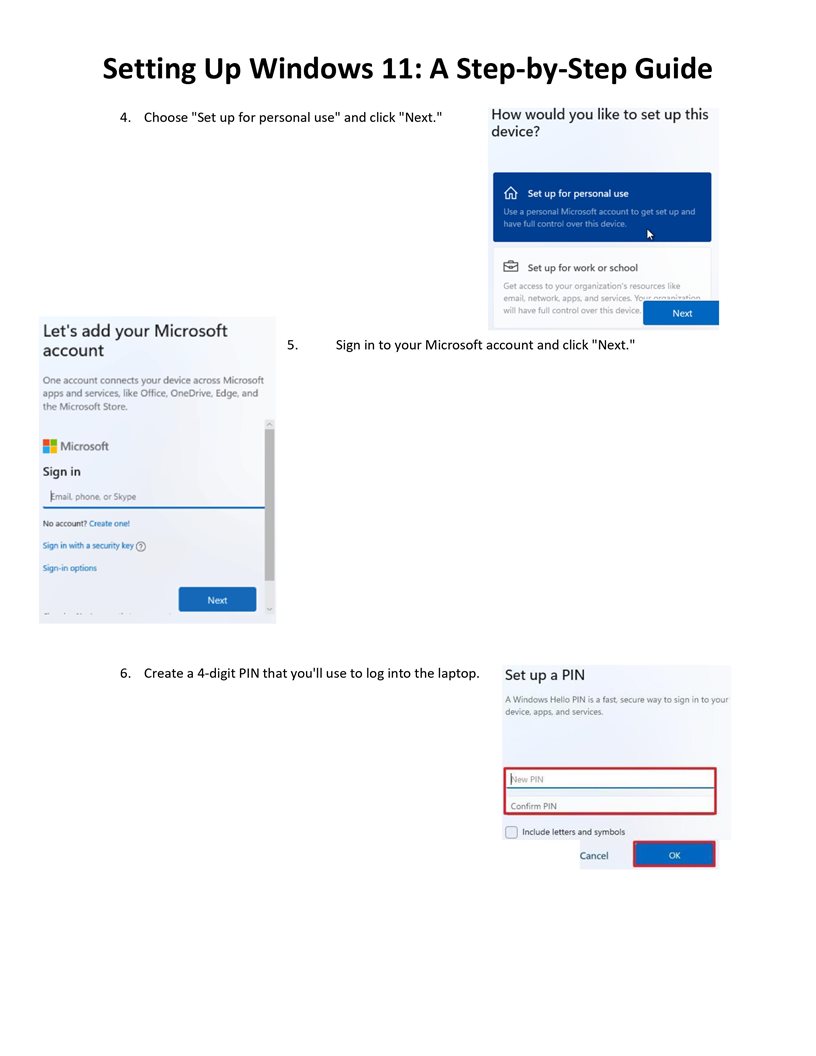Windows 11 Setup PDF