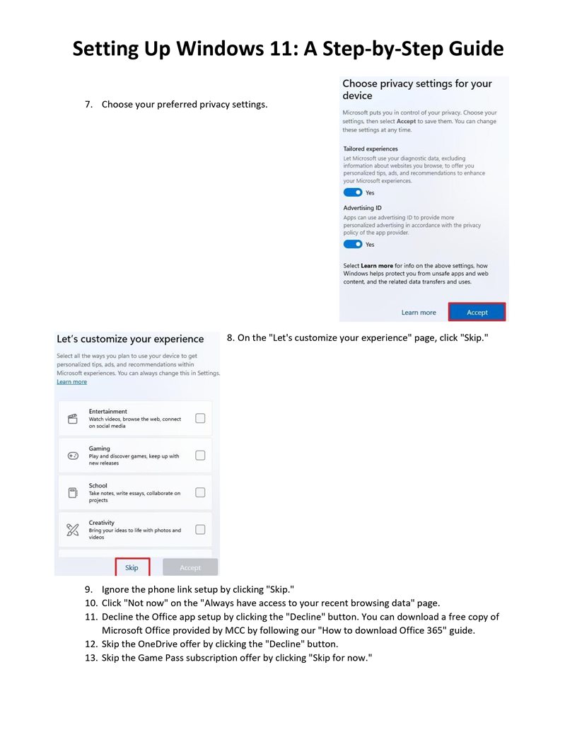 Windows 11 Setup PDF