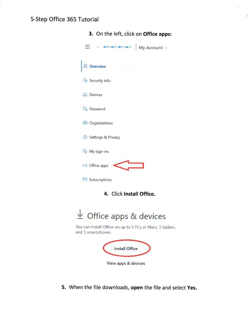 Office 365 Setup PDF