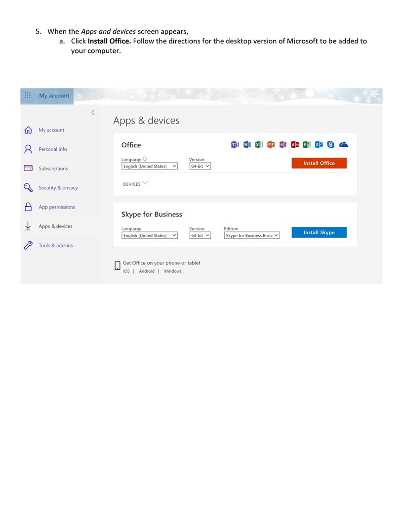 Office 365 Setup PDF