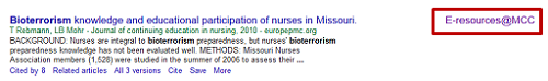E-resources@MCC